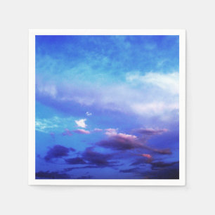 Serviette En Papier Blue Sky Paysage Photographie Art