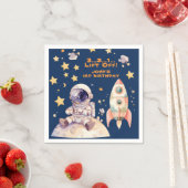 Serviette En Papier Blue Space Stars & Astronauts Anniversaire de enfa (En situation)