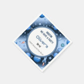 Serviette En Papier Blue Space Thème Rocket & Planètes Fête Enfants (Coin)