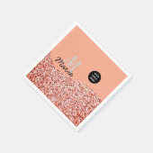 Serviette En Papier blue sparkle ajouter un logo texte merci escompte (Coin)