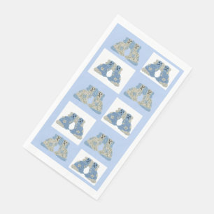 Serviette En Papier Blue Staffordshire Chiens Ginger Jars Magnolia