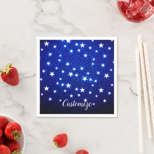 Serviette En Papier Blue Stargazer (En situation)