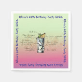 Serviette En Papier Blue Tahoe fête d'anniversaire (Devant)