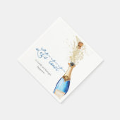 Serviette En Papier Blue Toast Couples Engagement Party (Coin)