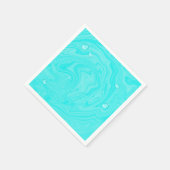 Serviette En Papier Blue Water Drops piscine d'été fête d'anniversaire (Coin)