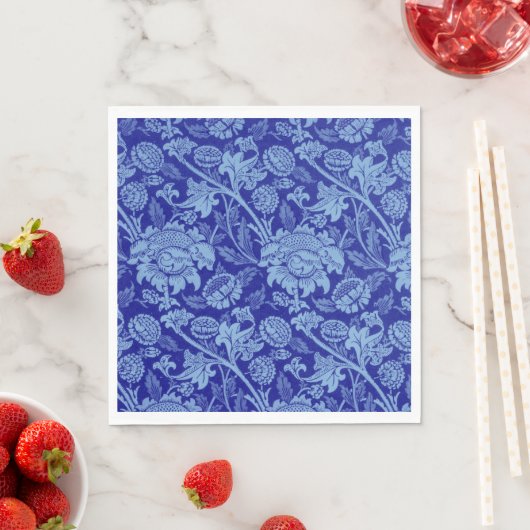 Serviette En Papier Blue Wey par William Morris (En situation)