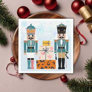 Serviette En Papier Blue Winter Snowflakes Nutcracker Baby shower
