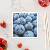 Serviette En Papier Blueberges (En situation)