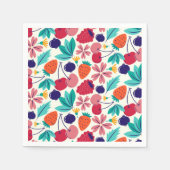 Serviette En Papier Blueberries fraises Berry doux Anniversaire (Devant)