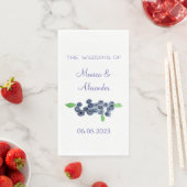 Serviette En Papier Blueberries Fruits de bleuets Fruits de mariage (En situation)
