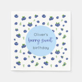 Serviette En Papier Blueberry Birthday Berry Sweet (Devant)