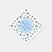 Serviette En Papier Blueberry Birthday Berry Sweet (Coin)