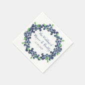 Serviette En Papier Blueberry Blueberries Fruits Mariage d'été (Coin)