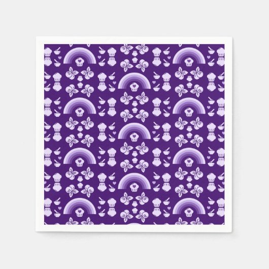 Serviette En Papier Blueberry Muffin Baker (Devant)