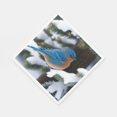 Serviette En Papier Bluebird d'hiver (Coin)