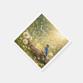 Serviette En Papier Bluebird Singing Then Sings My Soul (Coin)
