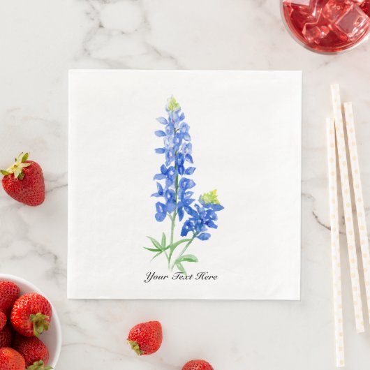 Serviette En Papier Bluebonnet (En situation)