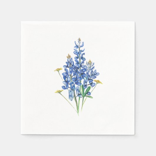 Serviette En Papier Bluebonnets (Devant)