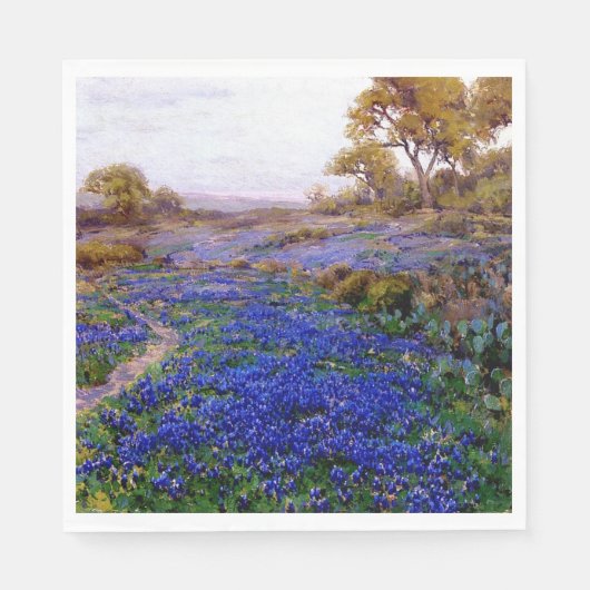 Serviette En Papier Bluebonnets à Twilight, au nord de San Antonio (Devant)