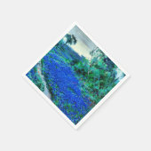 Serviette En Papier Bluebonnets dans le Misty Morning (Coin)