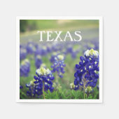 Serviette En Papier Bluebonnets Fleurs bleues Texas Floral (Devant)