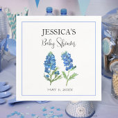 Serviette En Papier Bluebonnets Fleurs Texas Baby shower Girl