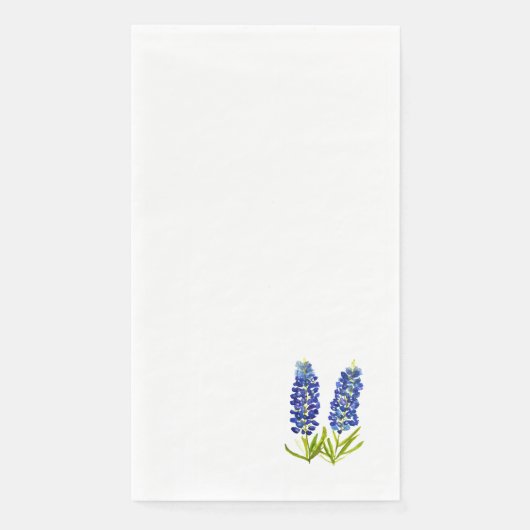 Serviette En Papier Bluebonnets Texas State Flowers Bluebonnet (Devant)