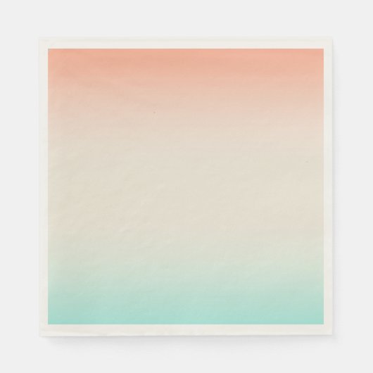 Serviette En Papier Blues Coral Linen Blends (Devant)