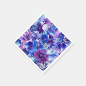 Serviette En Papier Blues & violons floral (Coin)