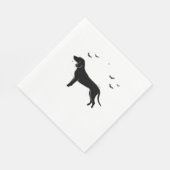Serviette En Papier Bluetick Chien - Halloween Lune Silhouette Classic (Coin)