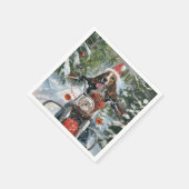 Serviette En Papier Bluetick Coonhound Chien Noël (Coin)