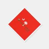 Serviette En Papier Bluffton État d'esprit Noël Vacances Rouge Vert (Coin)