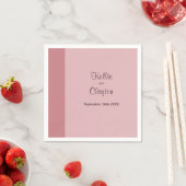 Serviette En Papier Blush Bar Ivory Wedding (En situation)