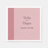 Serviette En Papier Blush Bar Ivory Wedding (Devant)