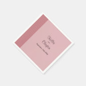 Serviette En Papier Blush Bar Ivory Wedding (Coin)