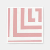 Serviette En Papier Blush Geometric Party Napkins (Devant)