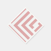 Serviette En Papier Blush Geometric Party Napkins (Coin)