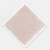 Serviette En Papier Blush Leaf Motif Thanksgiving (Coin)