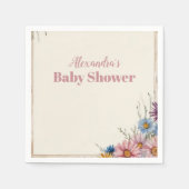 Serviette En Papier Blush Pink Floral Baby in Bloom (Devant)