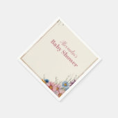 Serviette En Papier Blush Pink Floral Baby in Bloom (Coin)