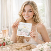 Serviette En Papier Blush Pink Peony Floral 18th Birthday