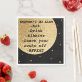 Serviette En Papier BM Bat Bar Mitzvah Espace hors de ce monde (En situation)