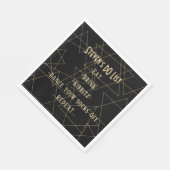 Serviette En Papier BM Bat Bar Mitzvah Gold Stars (Coin)