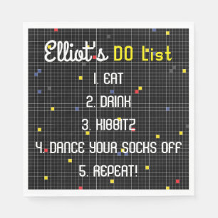 Serviette En Papier BM Bat Bar Mitzvah Jeu sur