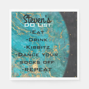 Serviette En Papier BM Bat Bar Mitzvah Space Out Napkins