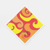 Serviette En Papier BM Bat ou Bar Mitzvah Napkin Swiling (Coin)