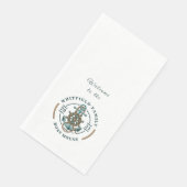Serviette En Papier Boat House Ancre Bateau Roue Année Est Personnalis (Coin)