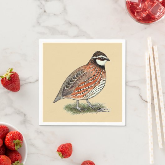 Serviette En Papier Bobwhite Quail (En situation)