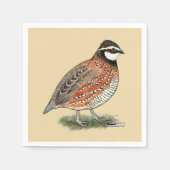 Serviette En Papier Bobwhite Quail (Devant)