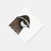 Serviette En Papier Bobwhite Quail Head (Coin)